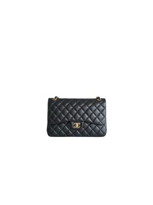 Black CHANEL LARGE CLASSIC HANDBAG (High-end grade)