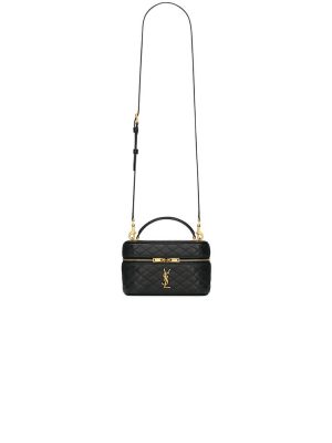 Black YSL GABY lambskin cosmetic bag