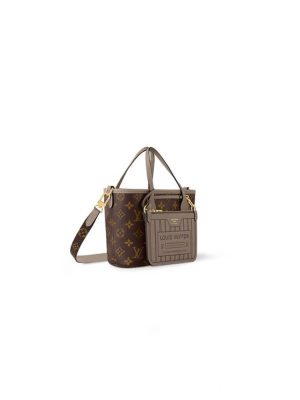 Dark LV Neverfull Bandouliere Inside Out BB