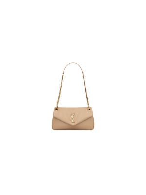 Dark YSL CALYPSO small in plunged lambskin