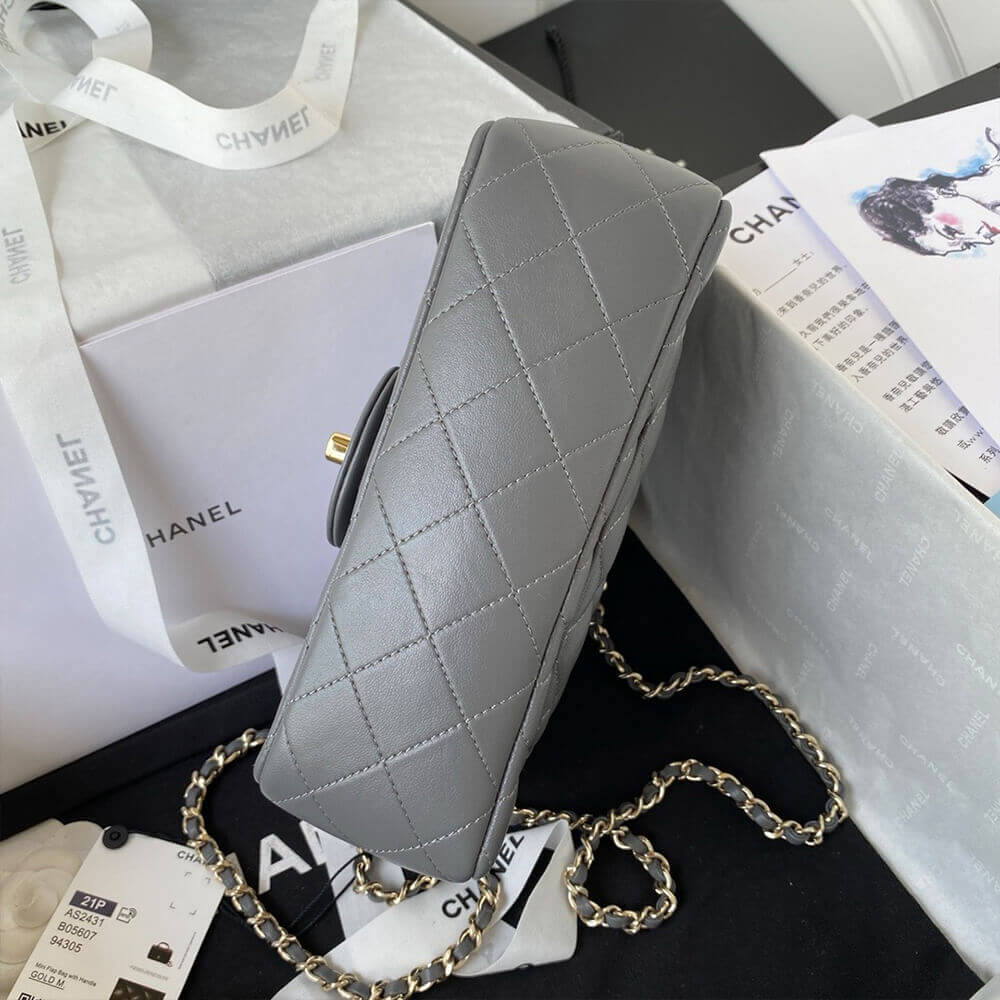CHANEL Mini Classic Handbag With Top Handle - Image 5