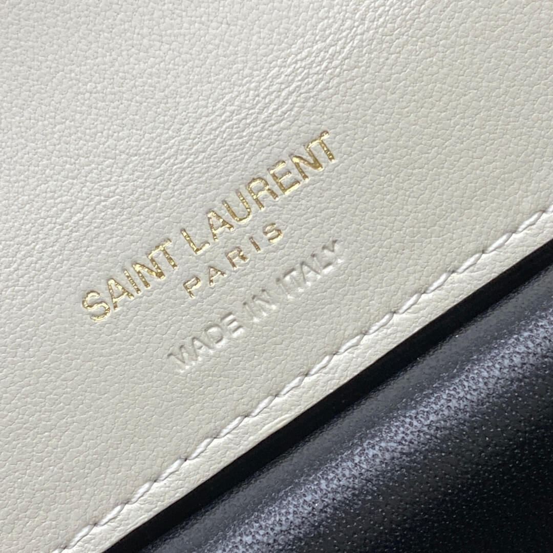 White YSL LOULOU small in MATELASSE lambskin - Image 7