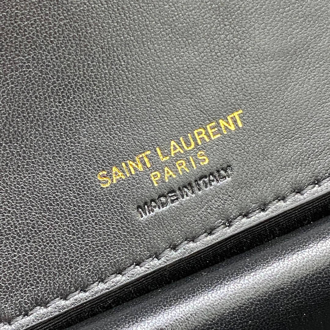 Black YSL LOULOU small in MATELASSE lambskin - Image 7