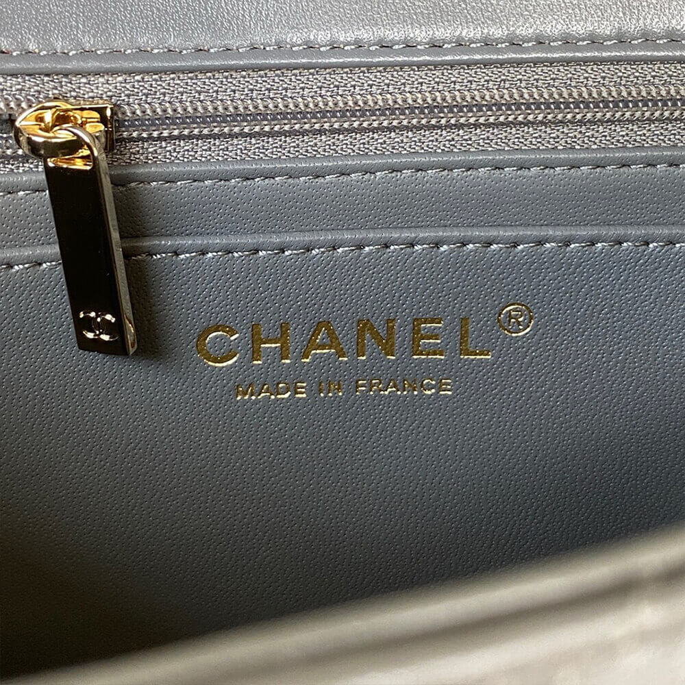 CHANEL Mini Classic Handbag With Top Handle - Image 7
